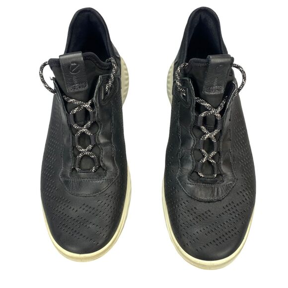 ECCO ST.1 Lite Athletic Sneakers Womens Size 8 Black Perforated Leather Lace Up - Picture 14 of 15
